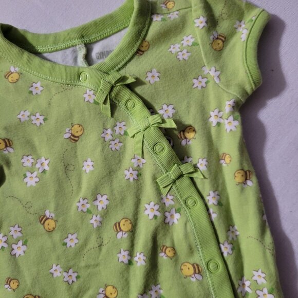 Gymboree Lemon Bumblebee used 0-3 month pajama shortie. Mixed Bin Z26 - Picture 2 of 2